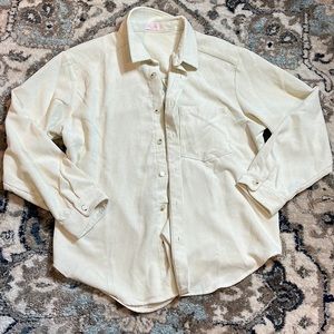 Pink lily cream shacket